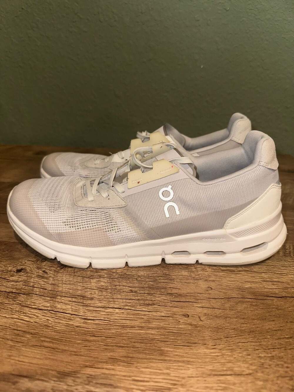 On Cloudrift Running Shoes White Frost Ivory - Picture 5 of 10